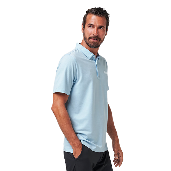 Coupa Branded Men's TravisMathew - Heater Polo (Heather Dream Blue)